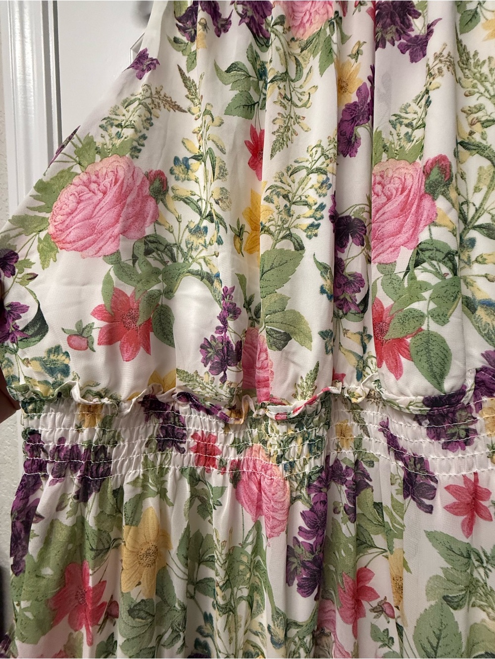 Nina Leonard Floral Sleeveless Tiered Maxi Dress | Size 1X - Picture 7 of 9